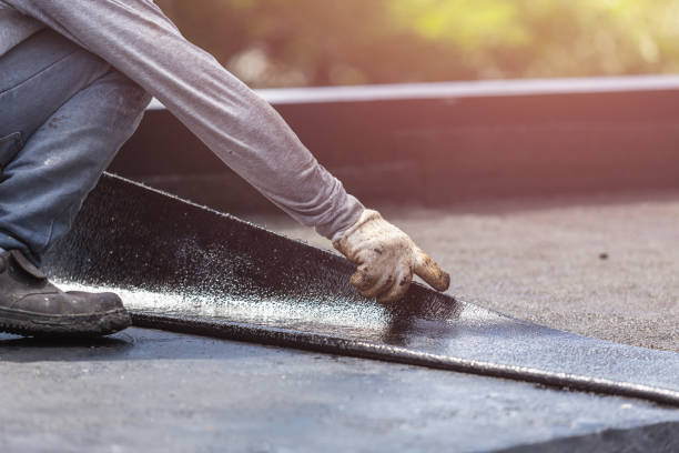 Professional Exterior Waterproofing technician working in Rudolph, WI